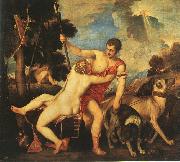  Titian Venus and Adonis painting